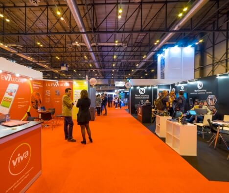 international trade show interior