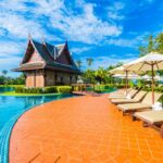 luxury thai villa swimming pool