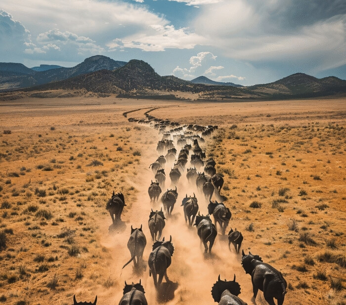 african wildlife action shot mountains