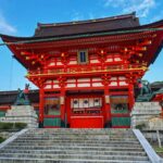 iconic red shrine gate fushimi inari japan