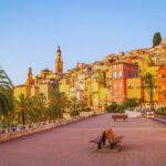 menton french riviera panoramic view